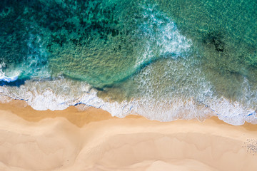 Fototapeta na wymiar Nobbys Beach - Newcastle NSW Australia - Aerial View