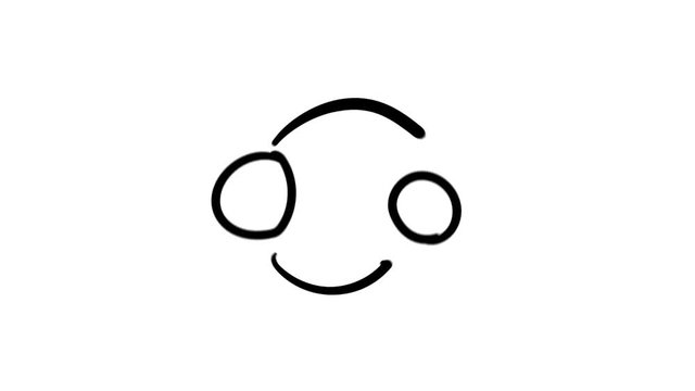 Hand-drawn icommunication between two elements