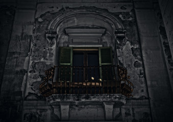 Fototapeta na wymiar An old Maltese Balcony