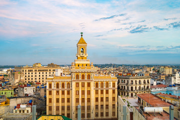 Skylines of Havana, Cuba.