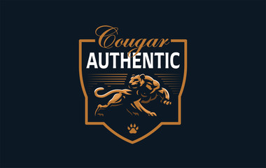 The image of a cougar or panther.