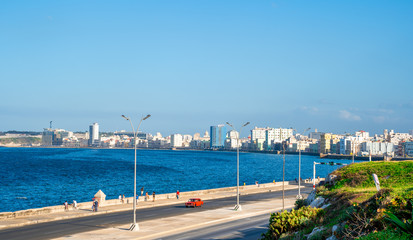 Fototapeta na wymiar The Skyline of Havana, Cuba.