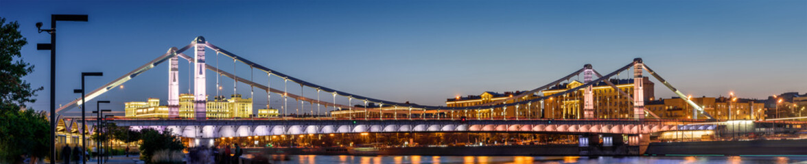 Bridge against the blue sky