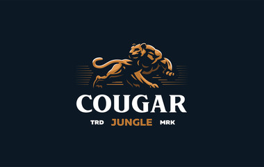 The image of a cougar or panther.
