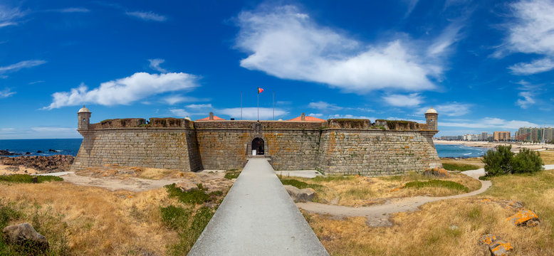 The Fort of S&atilde;o Francisco do Queijo (often referred to as the Castle of Cheese) near Porto, Portugal