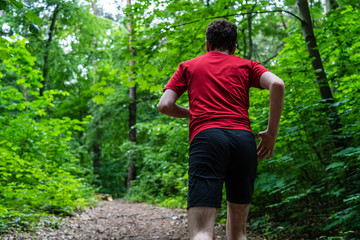 Healthy lifestyle - young man running