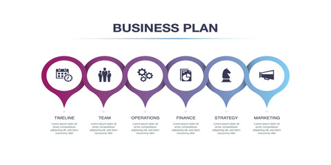 BUSINESS PLAN INFOGRAPHIC DESIGN