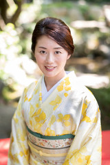 Fototapeta premium 着物女性・ポートレート
