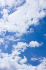 Fototapeta premium blue sky with white clouds