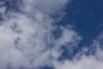 blue sky with white clouds