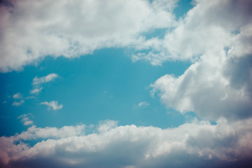 Obraz premium blue sky with clouds