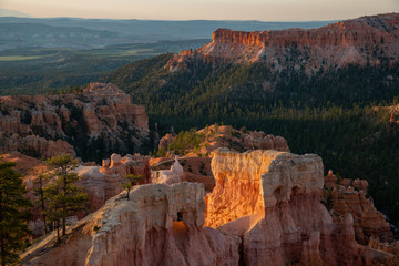 Morning view of the famous Bryce Canyon National Park from Sunrise Point