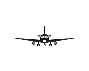 Aircraft simple icon vector illustration transportation