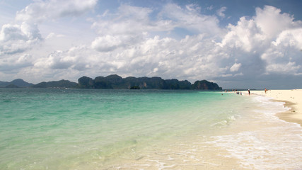 Koh Poda island sandy beach, the Andaman Sea, Krabi Province, Thailand
