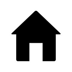 Black silhuoette home icon