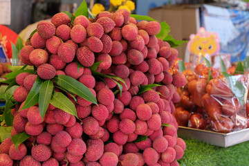 Lychee for sale at Amphawa Floating Market.