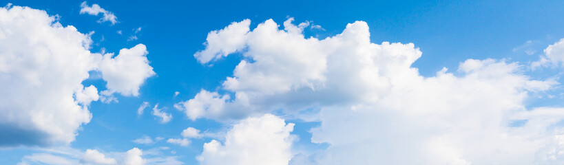 Naklejka na ściany i meble panorama sky and cloud in summertime beautiful background