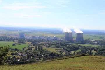 Fototapeta na wymiar Centrale nucléaire du Bugey - Département de l'Ain - France
