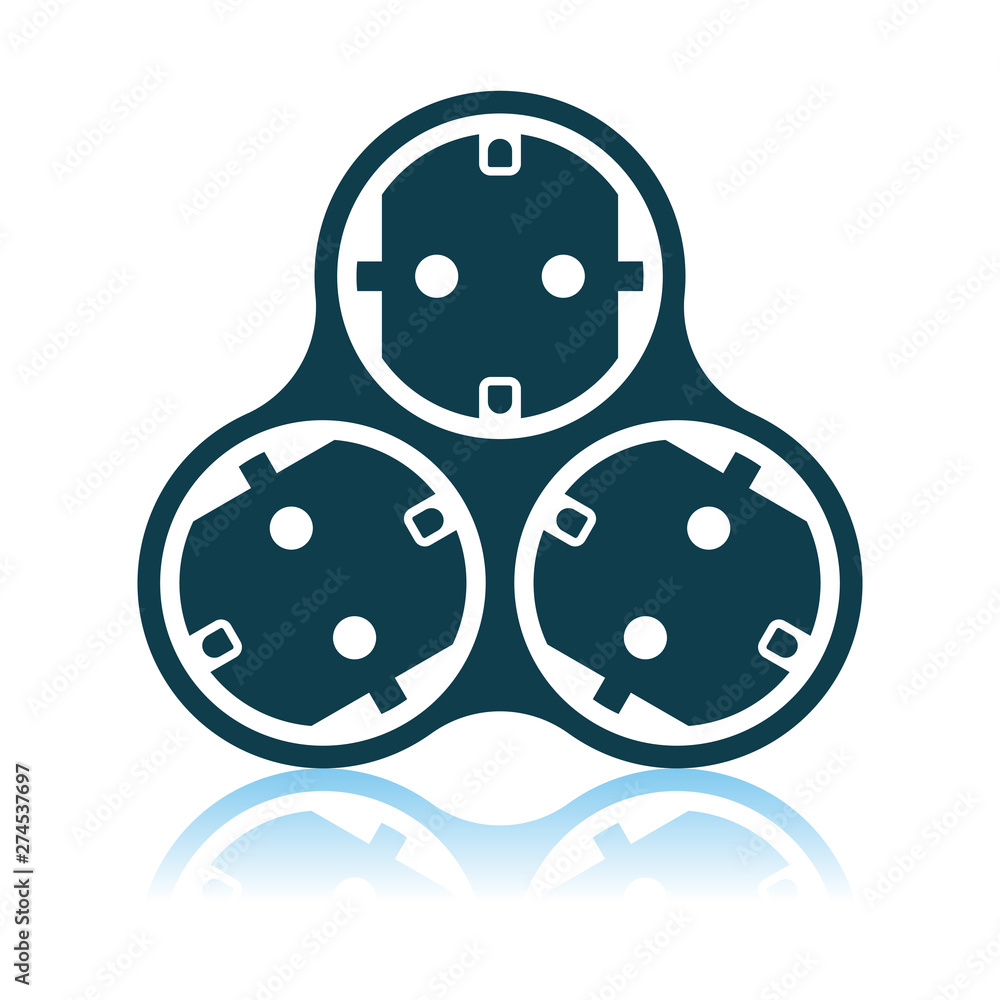 Sticker ac splitter icon