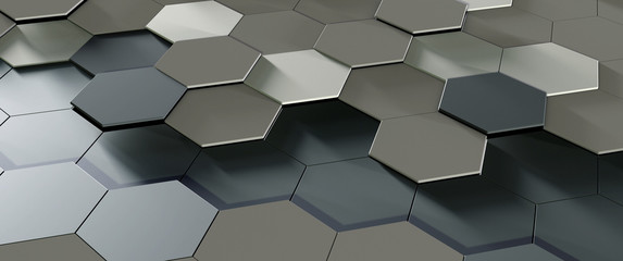 titanium honeycomb abstracy background with colored light