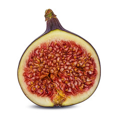 Fresh figs isolated on white background with clipping path
