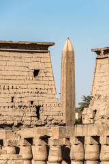 Remining Obelisk of Ramses At The Temple Of Luxor Egypt