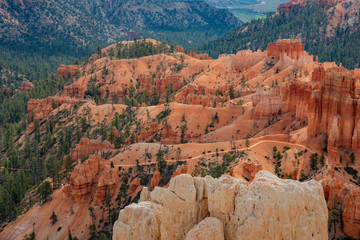 Morning view of the famous Bryce Canyon National Park from Inspiration Point
