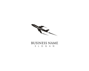 airplane fly logo symbol template