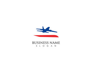 airplane fly logo symbol template