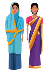 indian women avatar cartoon character