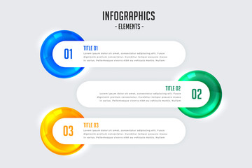 Fototapeta premium infographic design with three steps
