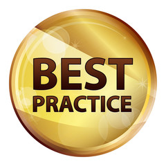 Best Practice Abstract Brown Round Button