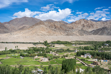 Naklejka premium Aerial view of Ladakh, India.