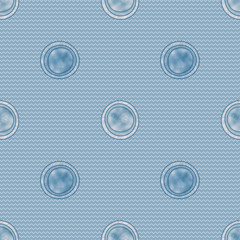 Abstract illustrated seamless pattern, foil dots on zigzag background