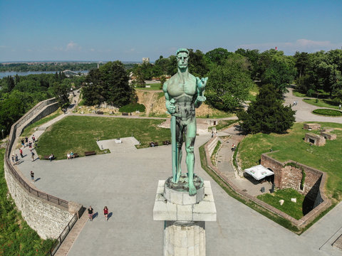 Pobednik monument in Belgrade fortress, Belgrade, Serbia
