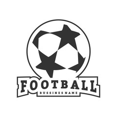 Fototapeta premium Football Logo Design Vector. Football Logo Concepts. Vector illustration