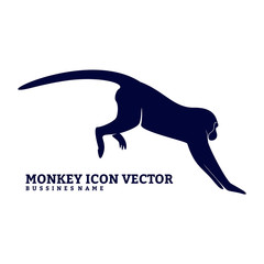 Monkey Design Vector. Silhouette of Monkey. Vector illustration