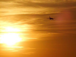 airplane flying in the sky