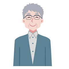 おじいちゃんのイラスト
