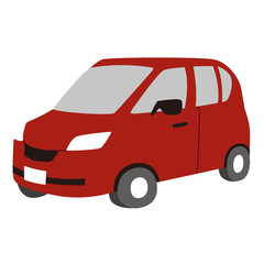 赤い自動車のイラスト