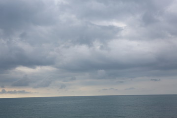 Obraz premium sky clouds blue white nature weather
