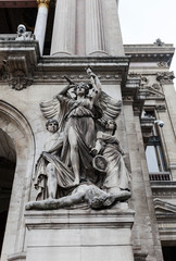 The facade of the Opera Garnier