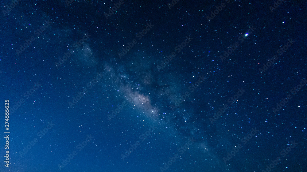 Wall mural noise,milky way galaxy with stars and space in the universe background at thailand