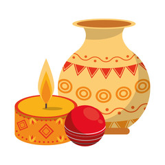 Ugadi indian celebration emblems cartoons
