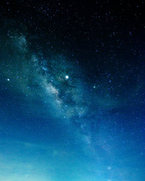 Fototapeta Noise,Milky way galaxy with stars and space in the universe background at thailand