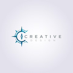 Arrow Compass Vector Illustration Design Clipart Symbol Logo Template