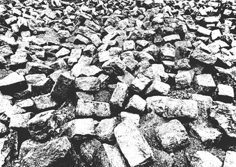 Distress sea or ocean coast beach stones, pebbles texture.