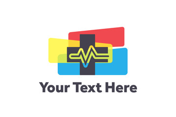 Obraz premium health medical logo creative illustration vector of graphic , health medical logo illustration vector , vector of medical health logo illustration for logo identity and business