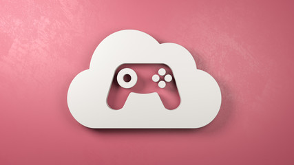 Cloud Gaming Service Concept Illustration