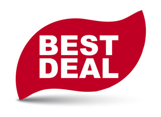 red vector banner best deal